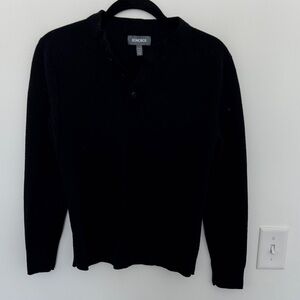 Bonobos Men's 100% Extra Fine Merino Wool Classic Black Sweater - Size S?